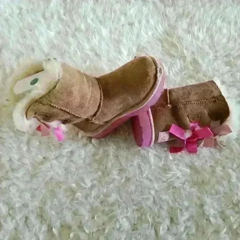 Ugg Baby Girls Bailey Bow II Azalea Boot - Picture 5 of 8